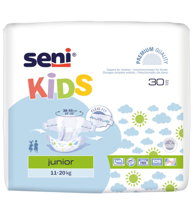 Seni Kids Junior, a´30 dječje pelene za inkontinenciju urina