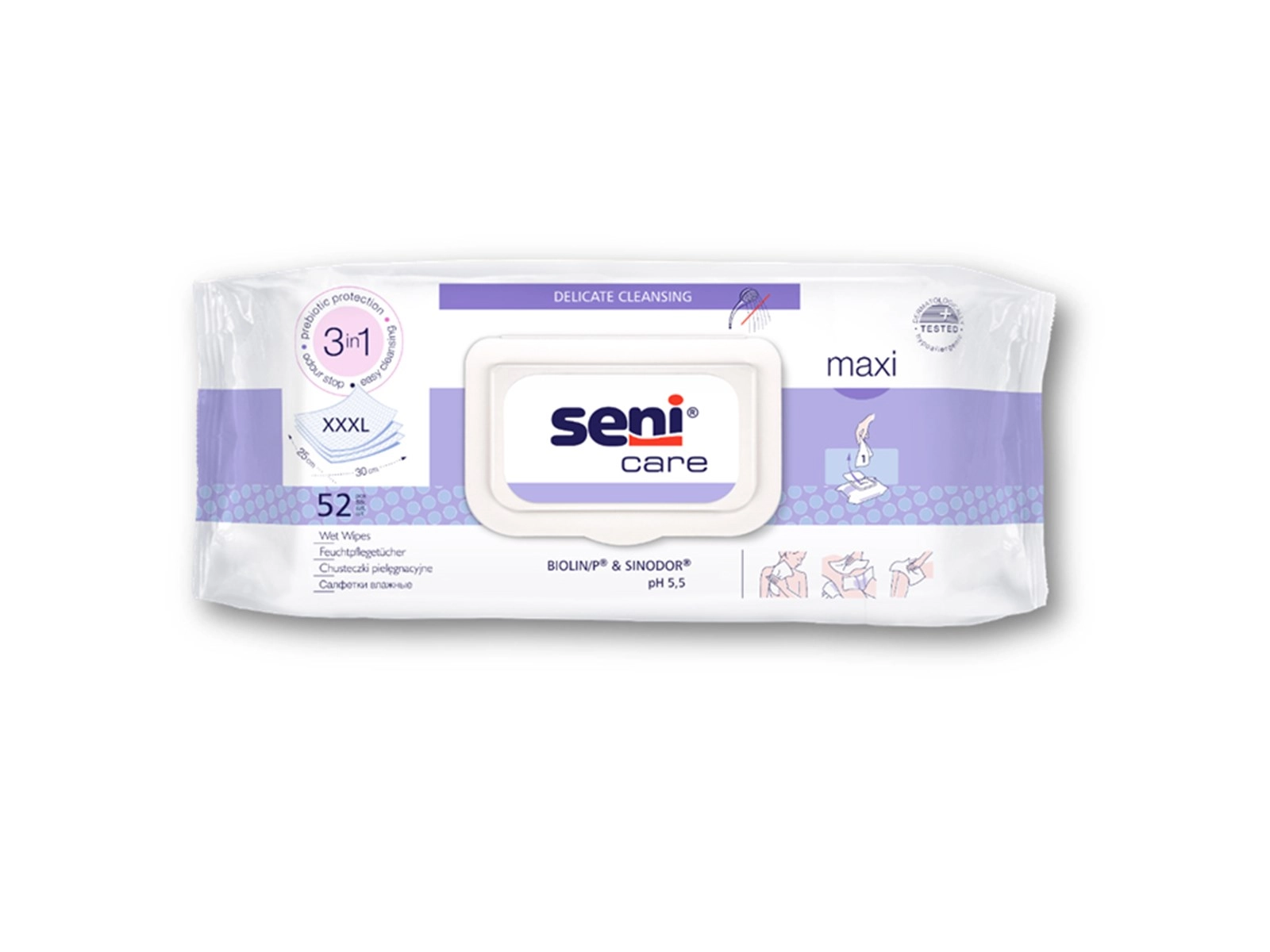 Seni Care vlažne maramice XXXL a'52